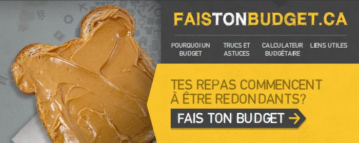 Tes repas commencent à être redondants? Faistonbudget.ca