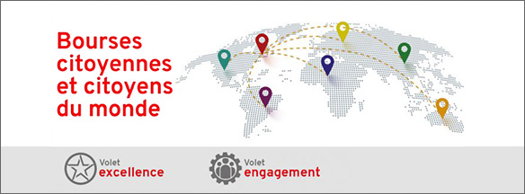 Bourses citoyennes et citoyens du monde - Volets excellence et engagement