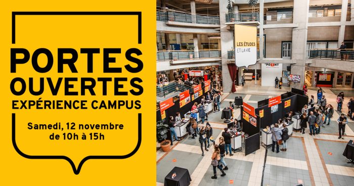 Portes ouvertes expérience campus Samedi, 12 novembre 2022 de 10h à 15h